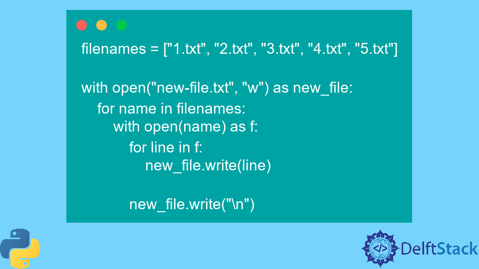 Concatenate Multiple Files Into A Single File In Python Delft Stack 3618